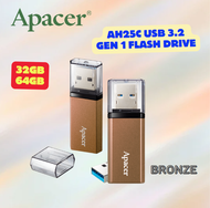 Apacer (Flash drive) AH25C สีน้ำตาล BRONZE  USB 3.2 Gen 1 Flash Drive (32GB/64GB)