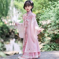 Hairpin Flower Children's Photography Clothing Republican Style Horse Face Skirt Hanfu Girls Art Pho