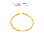 TAKA Jewellery 916 Gold Bracelet Rope mixed Beaded