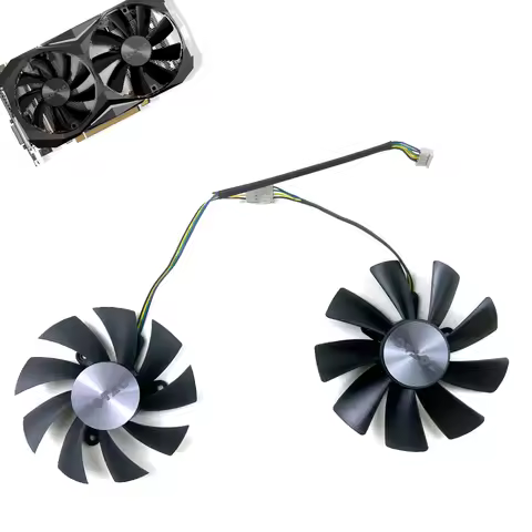 2pcs NEW Cooling Fan 87MM GA92S2H 100MM GAA8S2U For ZOTAC GeForce GTX 1060 AMP Edition 6GB GDDR5X ZT