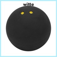 WITTE Squash Ball, 40MM Black Rubber Squash Balls, Squash Racket Supplies Double Yellow Dot Training