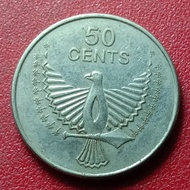 koin Solomon island 50 Cents - Elizabeth II (4th portrait) 2012