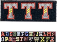 English Alphabet A-Z Package Tactical Morale Patch, Hook and Loop Patch, Embroidered Army Badge Set,