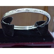 F0056: 999.9gelang perak, berat 25.84g, saiz cincin: 56.6__68.3mm, lebar: 3__5.5mm