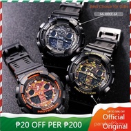 Japan GA-100 Chameleon Camouflage Men Sport Quartz Watch 100A-9A Auto Light Waterproof Strap p674