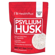 Health Plus, Psyllium Husk, 12 oz, 48 Servings - Natural Detox, Daily Dietary Fiber Supplement, Cons