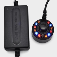 双线电源桌面式12LDE灯塑料造景足功率假山喷泉水景超声波雾化器Two-wire power supply desktop 12LDE lamp plastic20251129