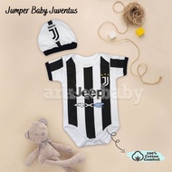 Baju bayi Jumper bayi Juventus/jumpsuit baby Juventus/Jumper bayi Bola/bahan katun/Jumper bayi free