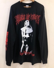 Vintage American Gothic สไตล์ Death Metal Rock Roll Hip Hop เสื้อยืดแขนยาว Retro Decay Punk Rock Des