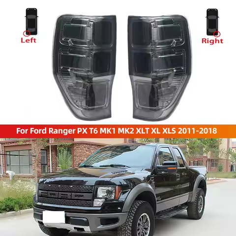 A-Car Left Right Rear Tail Lights Brake Lamp For Ford Ranger PX T6 MK1 MK2 XLT XL XLS 2011-2018 Smok