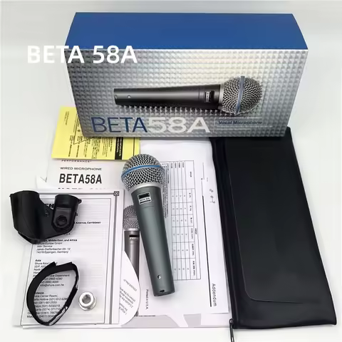 High Quality BETA58H Professional Dynamic Super-Cardioid Vocal Wired Microphone For Live Vocals Kara