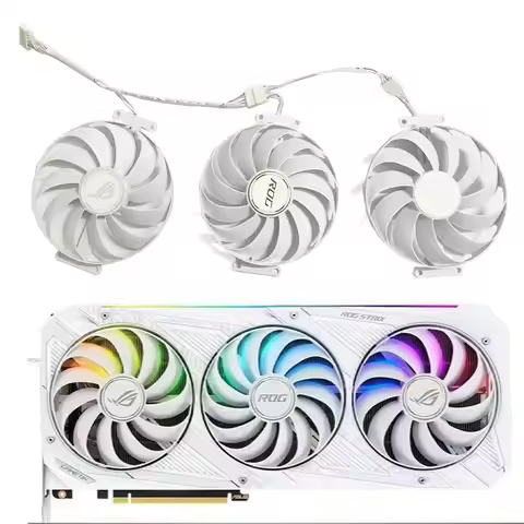 Brand new for ASUS ROG Strix RTX3070 3080 Ti 3090 White OC version graphics card 95MM 7PIN T129215SU
