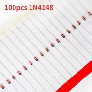 100Pcs 1N4148 Small Signal Fast Switching Diodes Axial 100V 1A DO-35 (DO-204AH) IN4148 1N  4148
