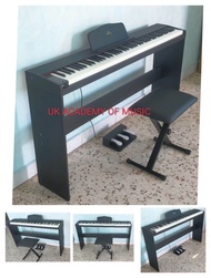 UK Digital Piano 88 Standard Keyboard Keys Bluetooth wireless connection+Piano Stool+Malaysia Adapter+Manual User