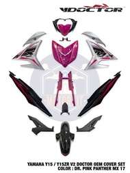YAMAHA Y15 Y15ZR V2 SPECIAL CUSTOM COLOR BARU BODY COVER SET PINK PANTHER MX KING SIAP BRACKET NUMBE
