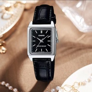 JAM TANGAN WANITA CASIO KOTAK STRAP KULIT P007 Ready Semua Warna