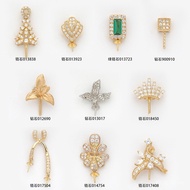 Pendant Combination Pendant Pearl Diamond AU750 Accessories Accessories 18k Empty Gold Pendant Penda