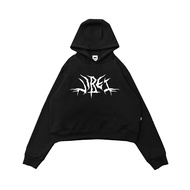 VIBES VIBES VIBES | Heize Crop Hoodie Oversize Unfinished | Hoodie Hoodie