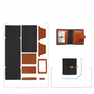 DIY Handmade Coin Purse Fathers Day Gift for Husband Boyfriend Card Holder Cattlehide Card Bag Homem