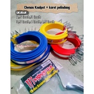 Universal racing exhaust clamps measuring 2.5 inch, 3 inch, 3.5 inch, 4 inch, 4.5 inch