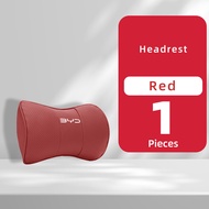 หมอนรองศีรษะคอรถทำจากหนัง NJISD สำหรับ BYD Dolphin EV Atto 3 Tang F3 E6 Dmi Yuan Plus Song Plus Plus