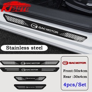 4pcs GAC Motor Car Stainless Steel Threshold Strip Metal Welcome Pedal Auto Styling Sticker For GAC 