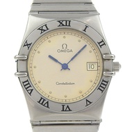二手OMEGA星座系列男士手錶，日期顯示，1510.30，不鏽鋼，石英機芯，模擬顯示，米色錶盤