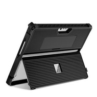 全城熱賣 - 適用於 Microsoft Surface Pro 9 條紋鏤空平板殼 帶支架蓋板（黑色）
