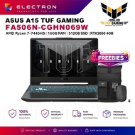 Asus TUF Gaming A15 FA506N-CGHN069W 15.6'' FHD 144Hz Gaming Laptop ( Ryzen 7 7445HS, 16GB, 512GB SSD