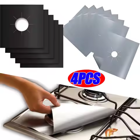 1/4PCS Stove Protector Cover Liner Gas Stove Protector Gas Stove Stovetop Burner Protector Kitchen A