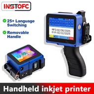 Portable Handheld Inkjet Printer 12.7mm Automatic Coding Machine QR Code Barcode Logo Printer