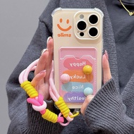 Case For Samsung Galaxy S24 S23 S22 S21 Ultra Plus FE A54 A55 A35 A52 A52S A53 Smile Flower 3D Color