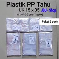 PP TAHU Size 10x30/13x30/13x35 /15x35/17x35, 15mic Thickness Thin Clear Plastic, Thin Clear Bag