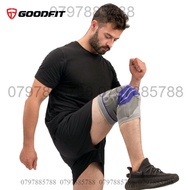 XO GoodFit GF513K silicone padded sports knee brace, 4-way stretch, spring assist bar