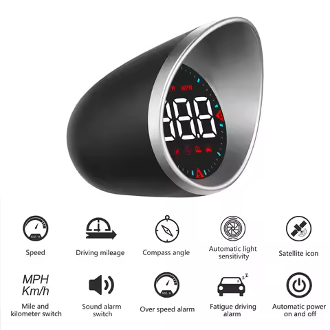New For HUD G5 Head Up Display With Overspeed Alarm Digital Dashboard GPS Digital Smart Speedometer 