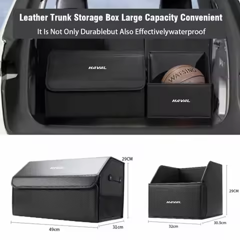 Car Trunk Storage Box Organizer Foldable Stowing Tidying Container Bag For Great Wall Haval F7 H6 H2