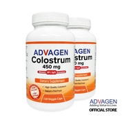 [Bundle of 2] ADVAGEN Colostrum 450mg capsule 120s - Pure bovine colostrum 30% IgG (Halal)