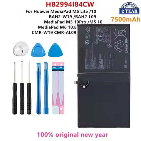 100% Orginal HB299418ECW 7500mAh Tablet Phone Battery For Huawei MediaPad M6 10.8 M5 LITE M5 10 M5 1