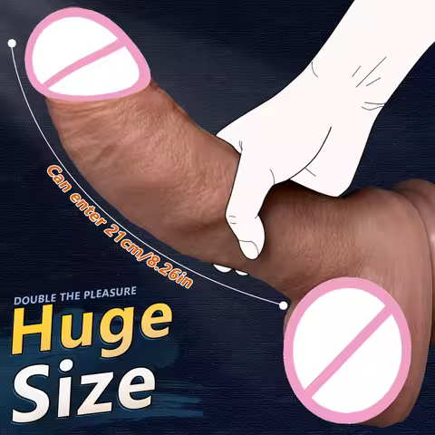 Soft Big Dildo Dick Double Layer Silicone Dildo Butt Plug Super Anal Plug Anus Expansion Vaginal Mas