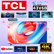 TCL - TCL 43" 43V6B 4K Google TV 4K高清智能電視 V6B (2024)