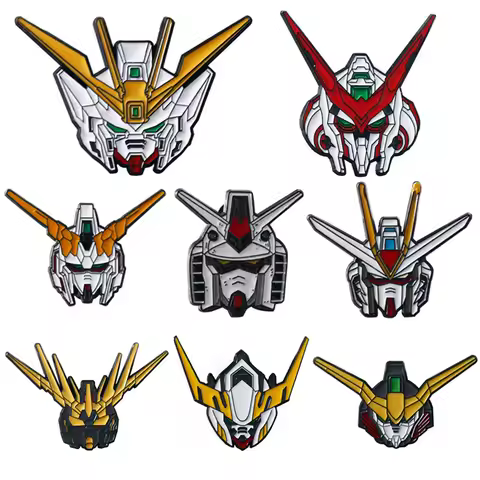 Mobile Suit Gundam Robot Brooches: Unicorn, Strike Gundam, Freedom Gundam Mobile Suit Badges – Bags 