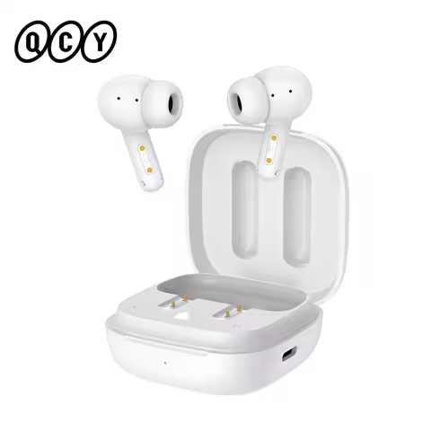 QCY T13 ANC Wireless Earphones Bluetooth 5.3 Active Noise Cancellation Headphones -28dB Fast Charge 