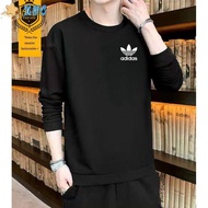 [Ready stock]Jaket Sweater Polos Adidas Unisex kapas untuk lelaki|Baju Sweat Wanita