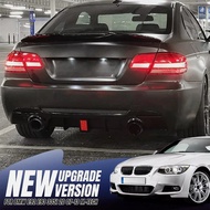 For BMW 3 Series E92 E93 M Sport 2007-2013 Rear Bumper Diffuser Lip Gloss Black