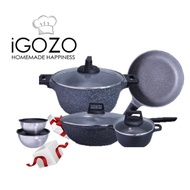 IGOZO Granite Non Stick Family Set