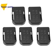 5Pcs Battery Storage Rack Battery Holder Case for  18V Fixing Devices(Black)
