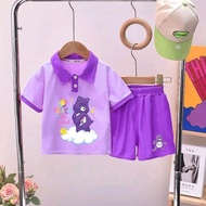 ชุดเซ็ทคอปก เสื้อคอปก+กางเกงขาสั้น ลายแคร์แบร์ 1984