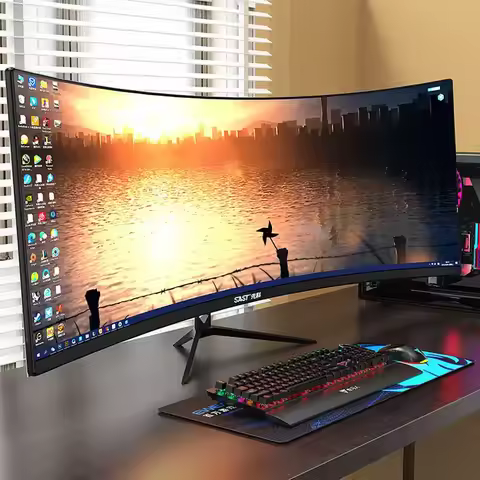 Best Quality 34 Inch 4k Curv Monitor 180hz Pc Monitors Speaker Studio Maudio Bx8 Home Decor Gaming