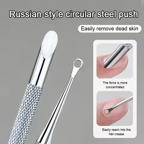 New Manicure Spatula Push Cuticle Nails Take Out Nail Cuticle Remover Tool Cuticle Pusher Sticks Man
