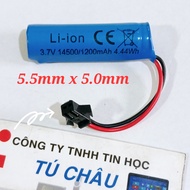 Pin sạc Li ion 14500 / 18650 cho đồ chơi điều khiển đèn quạt.. (Pin Li ion 3.7V - 800mAh / 1200mAh /